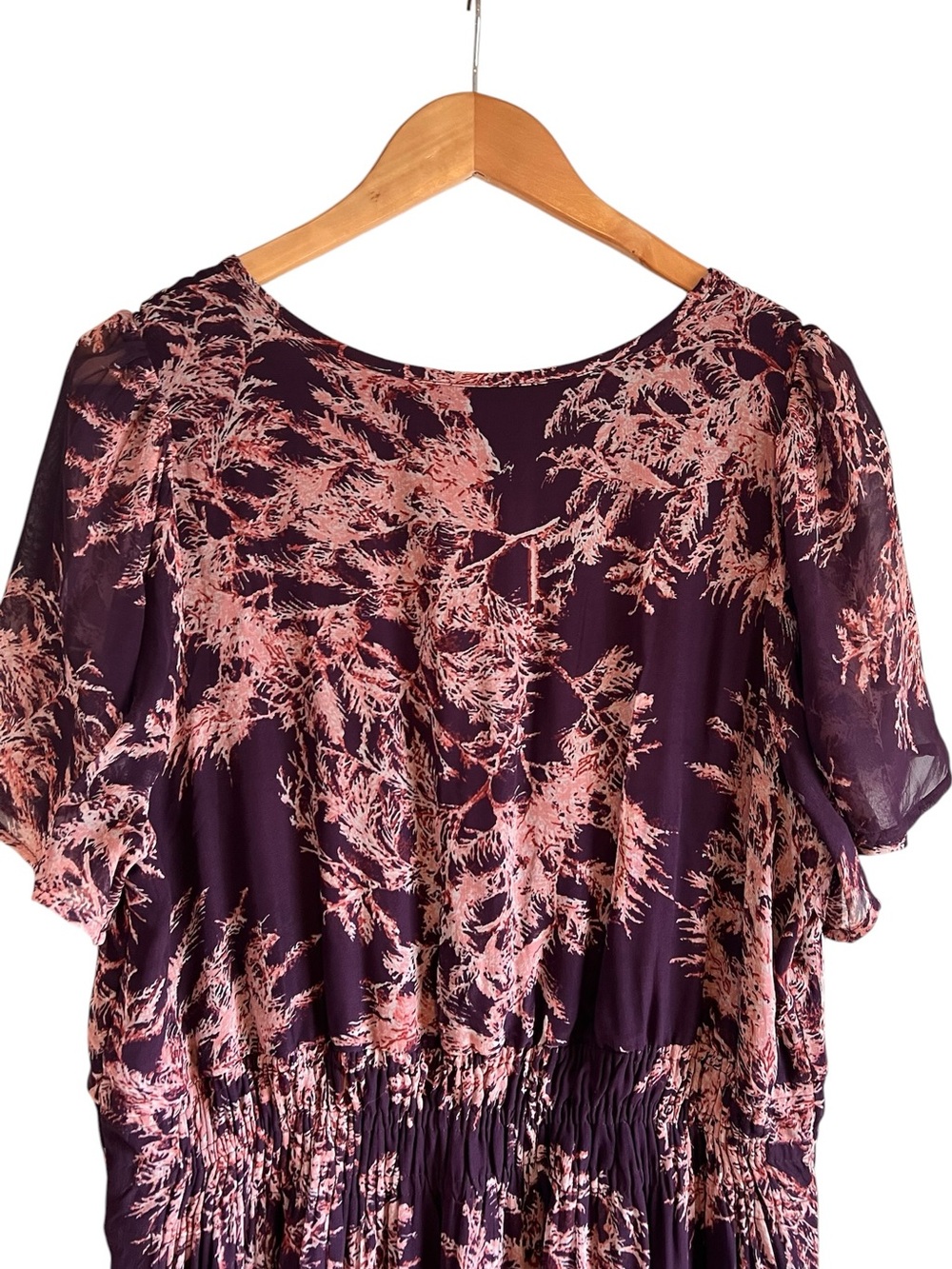 Anthropologie Somerset Maxi Dress floral Chiffon Edition XL excellent condition - Picture 13 of 16